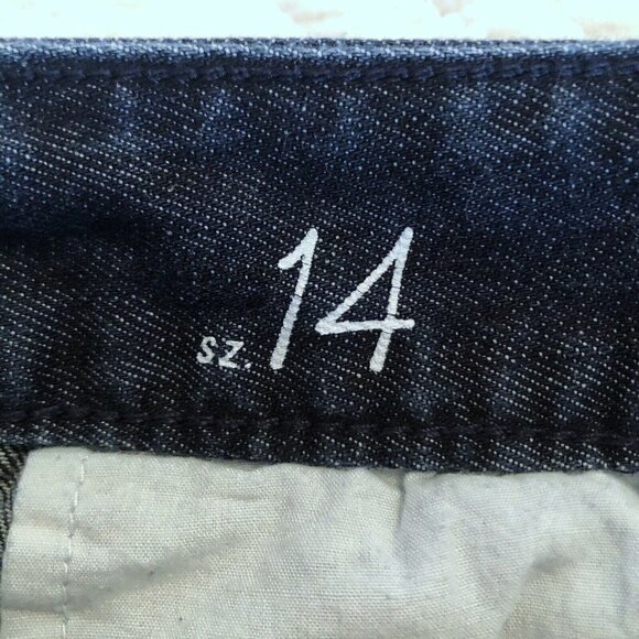 Ann Taylor LOFT Dark Blue Denim Shorts 14 - Picture 4 of 7